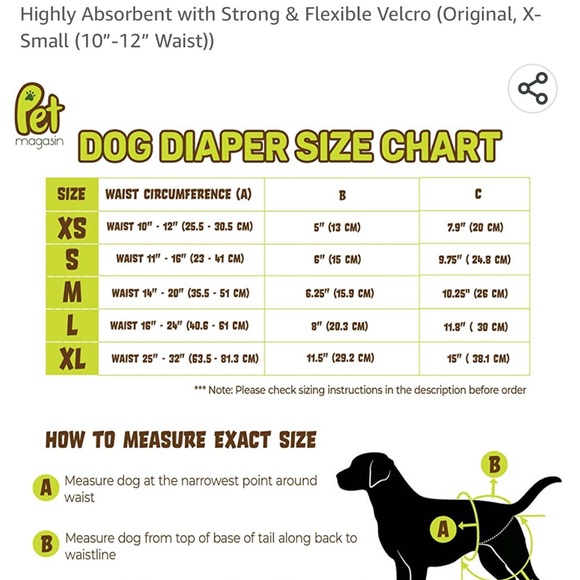 Pet Magasin Dog Puppy Diapers - Picture 8 of 9